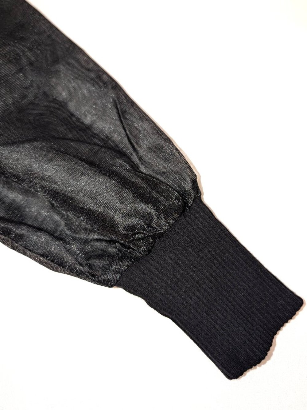 Dolan | Anthropologie Organza Puff Sleeve Top in Black | Size XS - Picture 6 of 11